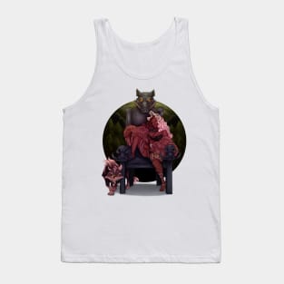 Female orc, ogre, pig,boar, female, queen, ruler, hyena, animal, Tank Top